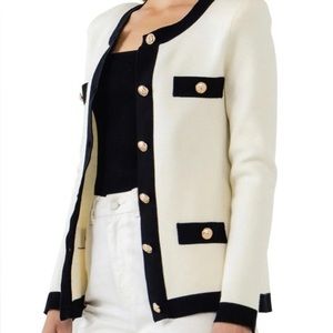 Endless Rose Contrast Knit Cardigan